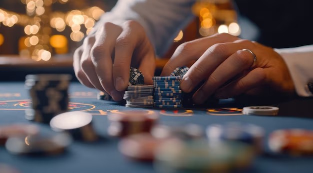 Live Dealer blackjack table interface on lampung4d platform